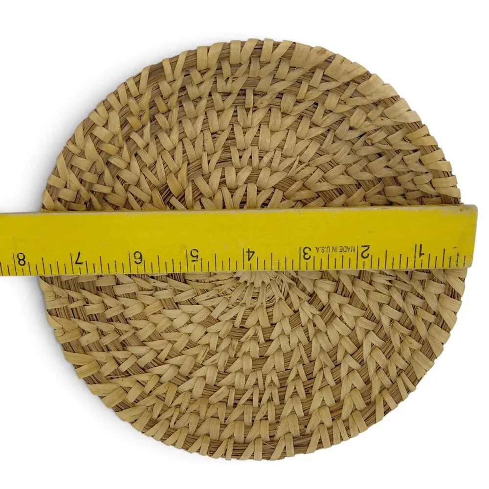 Tohono O'odham Papago  Woven Grass Basket Tray 7.5